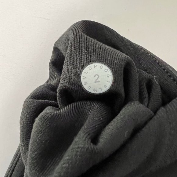 Lululemon Wunder Under High Rise Pants Cire Wrap Black Tights Leggings size 2 - Picture 9 of 10
